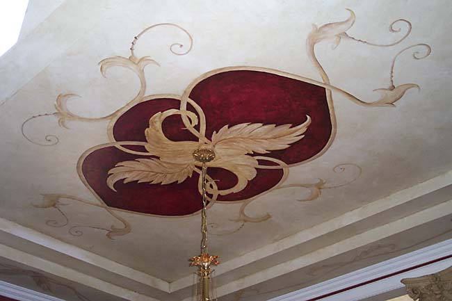 Painted Ceiling,Mural, Trompe L'oeil