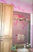 bathroom with bows